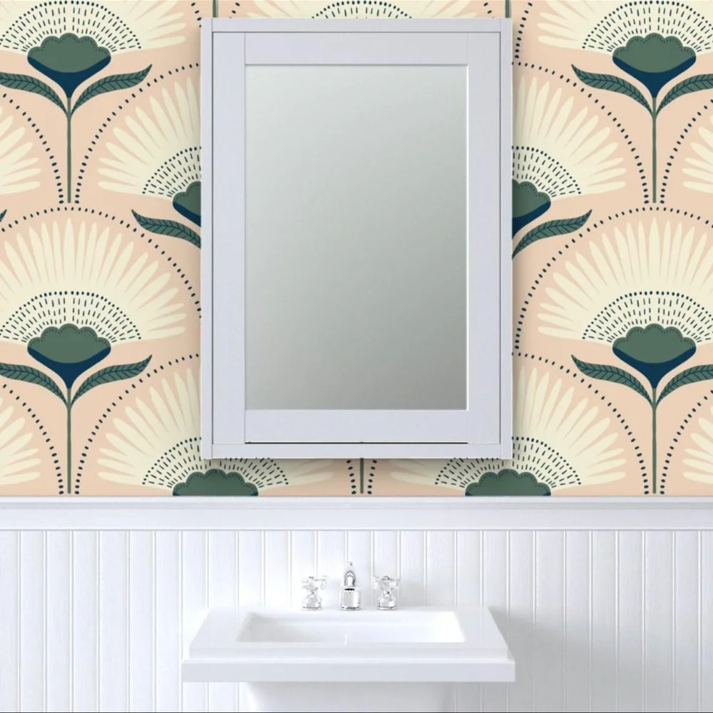 Nwt Exotic Tropical Palm Botanical peel & stick wallpaper 24” x 72”
